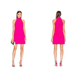 tie backless halter dress Solid Tie Backless Halter Dress in Black 10 main image 1